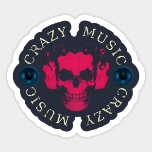 crazy music Sticker